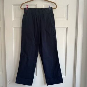 J. Crew Women’s Dark Blue Chinos Wide Leg Stretch Waist